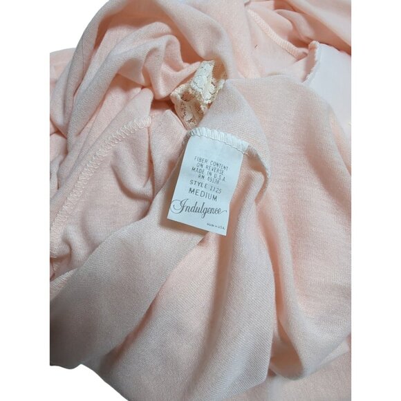 Vtg Women's Indulgence Nightgown Pink Sz M Lace Angelic Feminine Fairy 90s Y2K - Picture 7 of 13